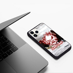 Чехол iPhone 11 Pro матовый SAMURAI 2077, цвет: 3D-черный — фото 2