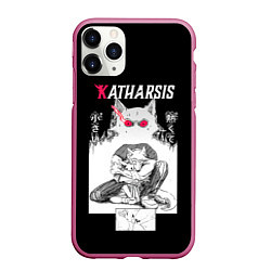 Чехол iPhone 11 Pro матовый Katharsis Beastars, цвет: 3D-малиновый