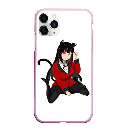 Чехол iPhone 11 Pro матовый Jabami Yumeko / 3D-Розовый – фото 1