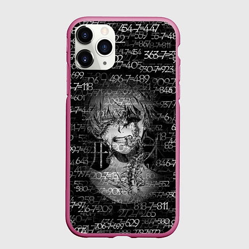 Чехол iPhone 11 Pro матовый Kaneki Ken 1000-7 / 3D-Малиновый – фото 1