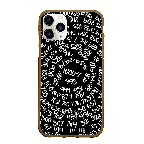 Чехол iPhone 11 Pro матовый 1000-7 / 3D-Коричневый – фото 1