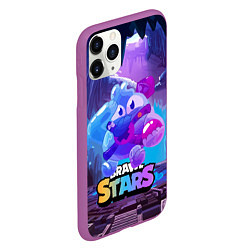 Чехол iPhone 11 Pro матовый Сквик Squeak Brawl Stars, цвет: 3D-фиолетовый — фото 2