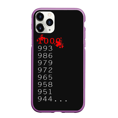 Чехол iPhone 11 Pro матовый 1000 - 7 Tokyo Ghoul / 3D-Фиолетовый – фото 1