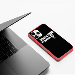 Чехол iPhone 11 Pro матовый One thousand minus seven?, цвет: 3D-красный — фото 2
