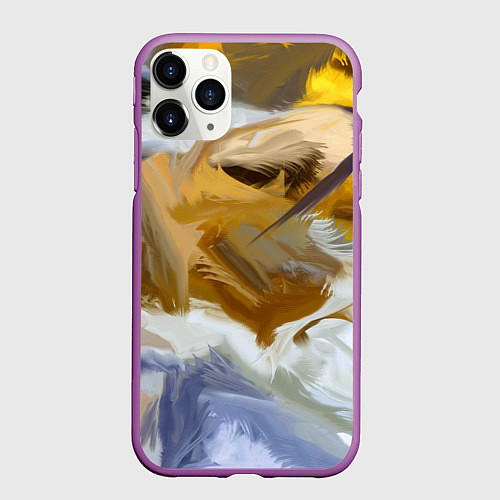 Чехол iPhone 11 Pro матовый FET / 3D-Фиолетовый – фото 1