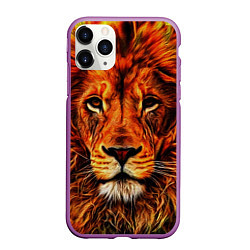 Чехол iPhone 11 Pro матовый LION