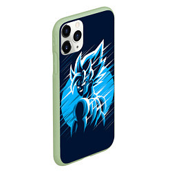 Чехол iPhone 11 Pro матовый Dragon Ball Z Art, цвет: 3D-салатовый — фото 2