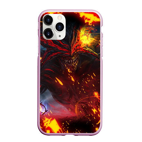 Чехол iPhone 11 Pro матовый Path of Exile Fire Demon Z / 3D-Розовый – фото 1