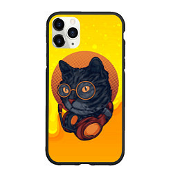 Чехол iPhone 11 Pro матовый D j Cat Кот диджей