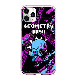 Чехол iPhone 11 Pro матовый Geometry Dash