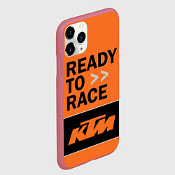 Чехол iPhone 11 Pro матовый KTM READY TO RACE Z, цвет: 3D-малиновый — фото 2