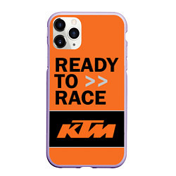 Чехол iPhone 11 Pro матовый KTM READY TO RACE Z, цвет: 3D-светло-сиреневый