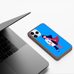 Чехол iPhone 11 Pro матовый Медсестра Super Nurse Z, цвет: 3D-коричневый — фото 2