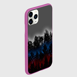 Чехол iPhone 11 Pro матовый Флаг из леса, цвет: 3D-фиолетовый — фото 2