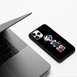 Чехол iPhone 11 Pro матовый Любовь, Смерть и Роботы, цвет: 3D-черный — фото 2
