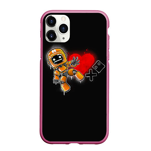 Чехол iPhone 11 Pro матовый K-VRC Love Death and Robots / 3D-Малиновый – фото 1