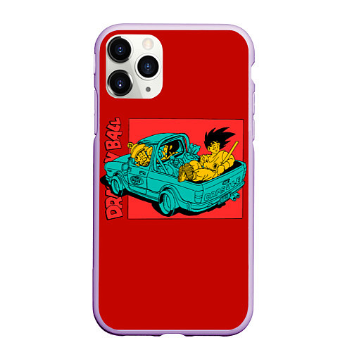 Чехол iPhone 11 Pro матовый Old Dragon Ball / 3D-Сиреневый – фото 1