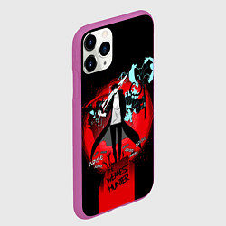 Чехол iPhone 11 Pro матовый SOLO LEVELING ПОРТАЛ, цвет: 3D-фиолетовый — фото 2