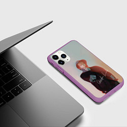 Чехол iPhone 11 Pro матовый SODA LUV, цвет: 3D-фиолетовый — фото 2