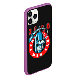 Чехол iPhone 11 Pro матовый Party 3000, цвет: 3D-фиолетовый — фото 2