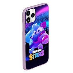 Чехол iPhone 11 Pro матовый Сквик Squeak Brawl Stars, цвет: 3D-сиреневый — фото 2