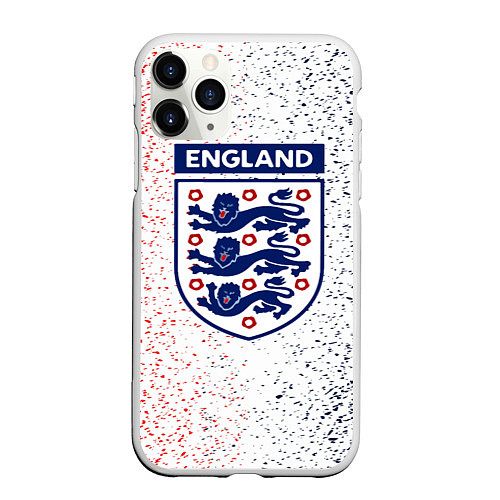 Чехол iPhone 11 Pro матовый Сборная Англии / 3D-Белый – фото 1