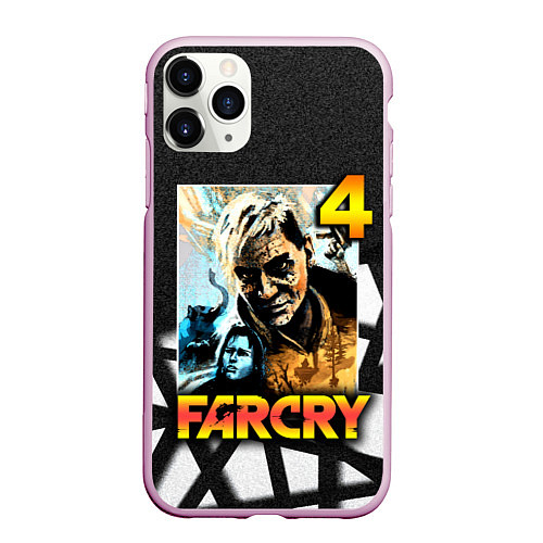 Чехол iPhone 11 Pro матовый FARCRY 4 Пэйган Мин / 3D-Розовый – фото 1