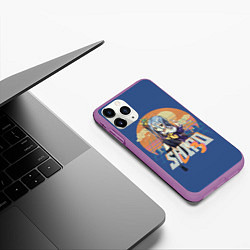 Чехол iPhone 11 Pro матовый Shiro princess, цвет: 3D-фиолетовый — фото 2