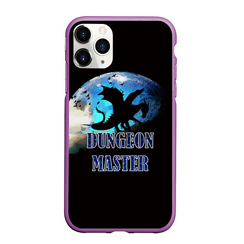 Чехол iPhone 11 Pro матовый Dungeon Master / 3D-Фиолетовый – фото 1