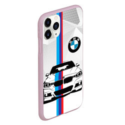 Чехол iPhone 11 Pro матовый BMW БМВ M PERFORMANCE, цвет: 3D-розовый — фото 2