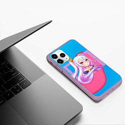 Чехол iPhone 11 Pro матовый Sweet Shiro, цвет: 3D-сиреневый — фото 2