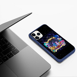 Чехол iPhone 11 Pro матовый Магия дружбы, цвет: 3D-тёмно-синий — фото 2