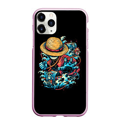 Чехол iPhone 11 Pro матовый One Piece Retro Style