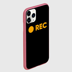 Чехол iPhone 11 Pro матовый REC, цвет: 3D-малиновый — фото 2