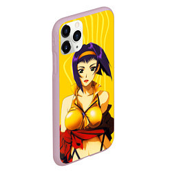 Чехол iPhone 11 Pro матовый Cowboy Bebop Фэй Валентайн, цвет: 3D-розовый — фото 2