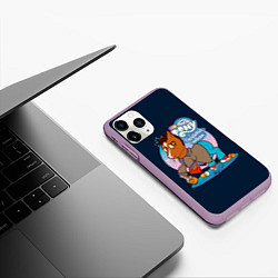 Чехол iPhone 11 Pro матовый Pony x Bojack, цвет: 3D-сиреневый — фото 2