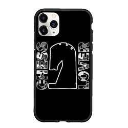 Чехол iPhone 11 Pro матовый Chess Lover Конь Шахматы, цвет: 3D-черный