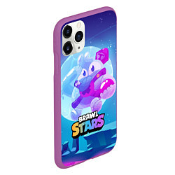 Чехол iPhone 11 Pro матовый Сквик Squeak Brawl Stars, цвет: 3D-фиолетовый — фото 2