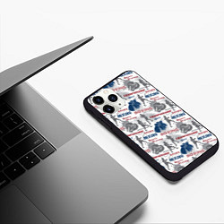 Чехол iPhone 11 Pro матовый Бокс, цвет: 3D-черный — фото 2