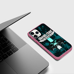 Чехол iPhone 11 Pro матовый Айзек, цвет: 3D-малиновый — фото 2