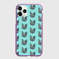 Чехол iPhone 11 Pro матовый ШТОШ, цвет: 3D-фиолетовый