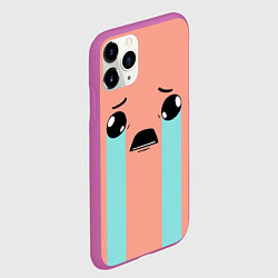 Чехол iPhone 11 Pro матовый Crying Isaac, цвет: 3D-фиолетовый — фото 2