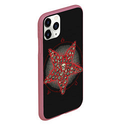 Чехол iPhone 11 Pro матовый Star of Isaac, цвет: 3D-малиновый — фото 2
