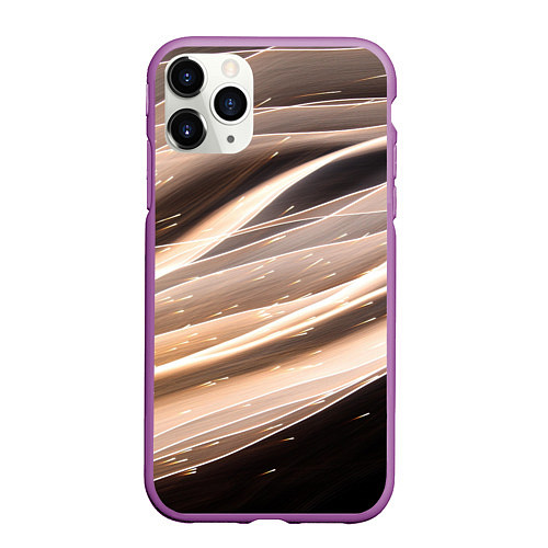 Чехол iPhone 11 Pro матовый МлеЧныЙ Путь / 3D-Фиолетовый – фото 1