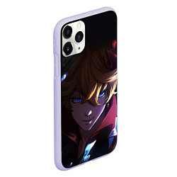 Чехол iPhone 11 Pro матовый ТАРТАЛЬЯ - GENSHIN IMPACT, цвет: 3D-светло-сиреневый — фото 2