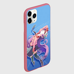 Чехол iPhone 11 Pro матовый Истории монстров, цвет: 3D-малиновый — фото 2