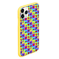 Чехол iPhone 11 Pro матовый Поп-арт, цвет: 3D-желтый — фото 2