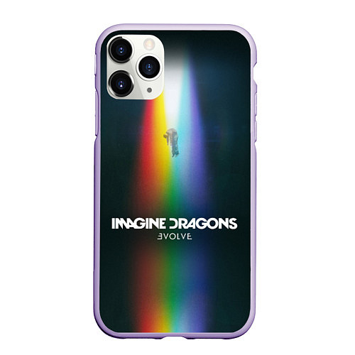 Чехол iPhone 11 Pro матовый Imagine Dragons: Evolve / 3D-Светло-сиреневый – фото 1