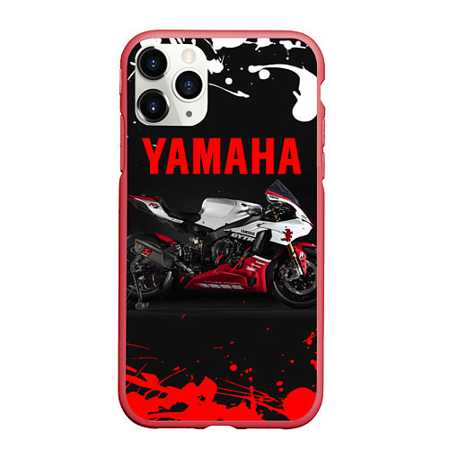 Чехол iPhone 11 Pro матовый YAMAHA 004 / 3D-Красный – фото 1