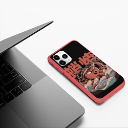 Чехол iPhone 11 Pro матовый Monster Takoyaki, цвет: 3D-красный — фото 2